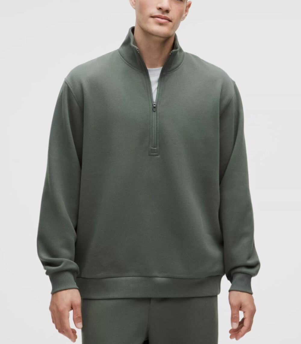 Lululemon Steady State Half Zip Pullover Sweatshirt Green Size XXL
